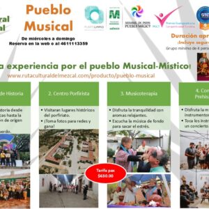 Pueblo Musical en un magico con denominacion de origen mezc